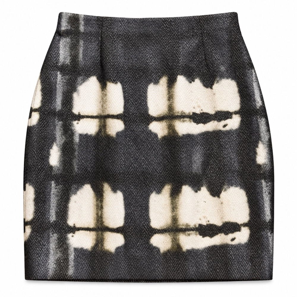 Lafayette 148 Pencil Skirt 14 Black Whimsigoth Quiet Luxury Abstract Pockets